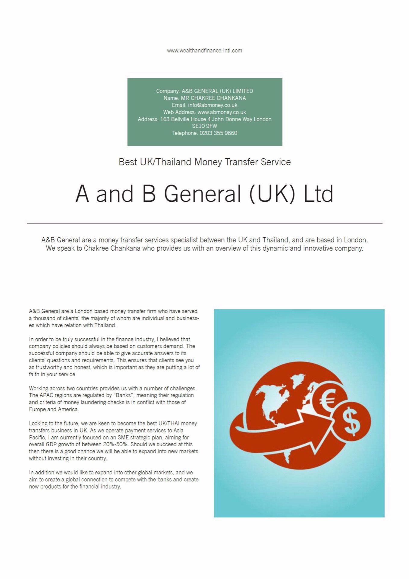 Best money-transfer company to Thailand